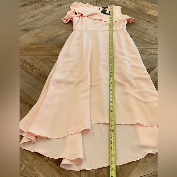 Maje Riveli‎ Asymmetric Ruffle Midi Dress - Picture 9 of 10